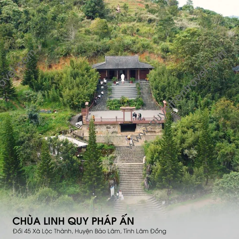 TOP 10 ĐIỂM THAM QUAN BẢO LỘC 4 Chùa Linh Quy Pháp Ấn Bảo Lộc