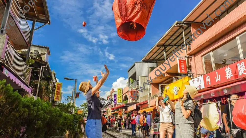 VJ-ĐÀI LOAN: CAO HÙNG - ĐÀI TRUNG - ĐÀI BẮC - (PHỐ CỔ THẬP PHẦN) 4 đài loan phố cổ thập phần